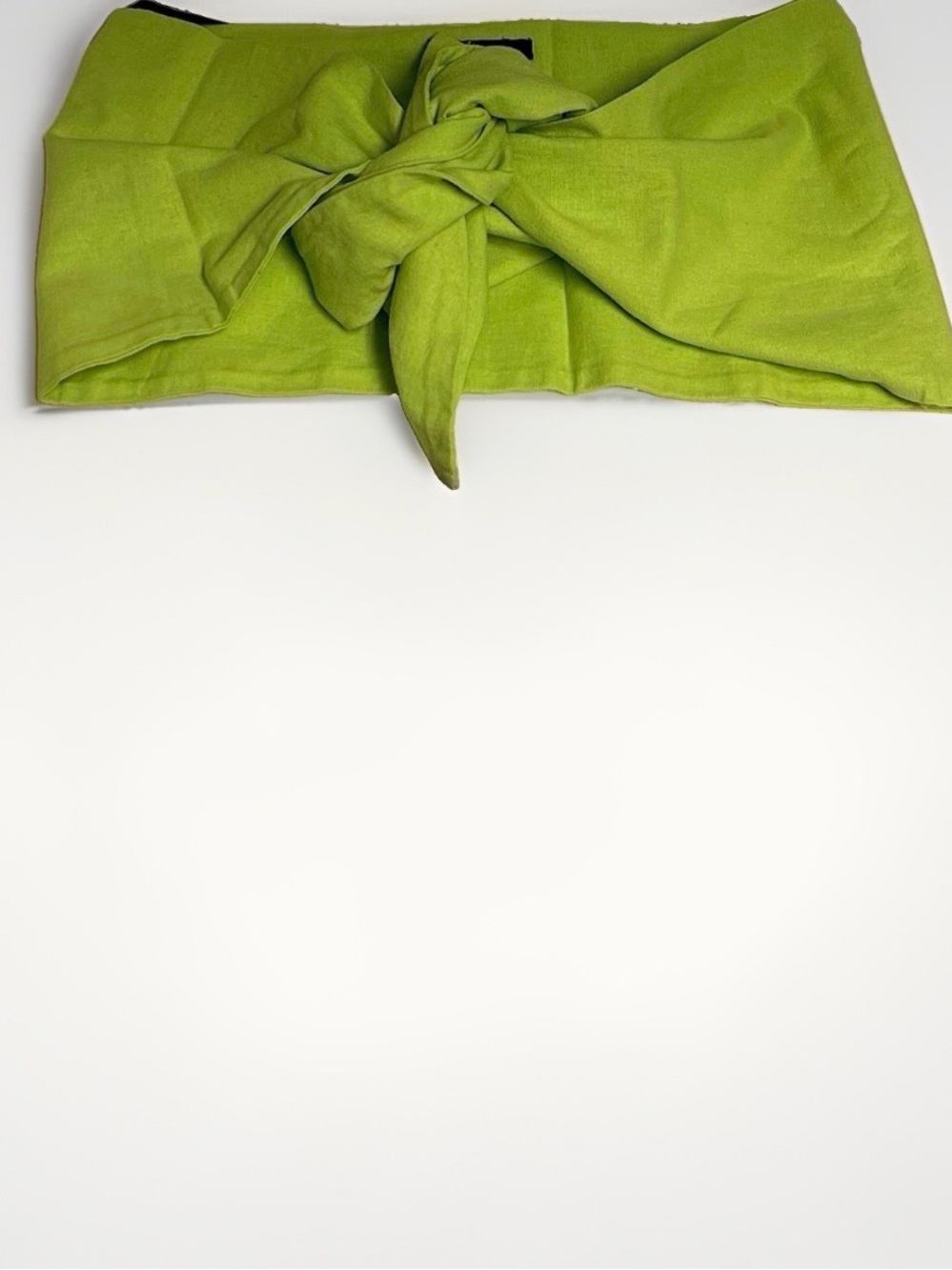 Linen-Blend Self-Tie Tube Top